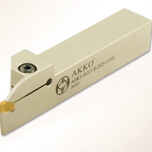Portautensile con vite di regolazione - ADKT-ZCC1 series - AKKO CUTTING TOOLS - per scanalatura / per tornitura esterna