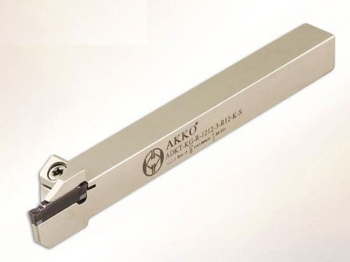 Portautensile con vite di regolazione - ADKT-KG series - AKKO CUTTING TOOLS - per scanalatura / per tornitura esterna / per tornio CNC