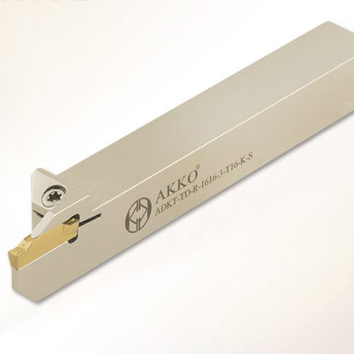 Portautensile con vite di regolazione - ADKT-TD-L-1212-3-T12-K-S - AKKO CUTTING TOOLS - per scanalatura / per tornitura esterna