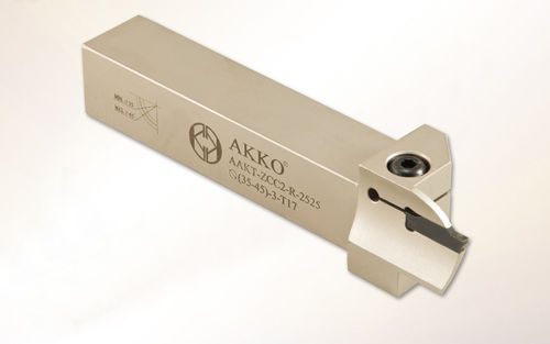 Portautensile con vite di regolazione - AAKT-ZCC2 series - AKKO CUTTING TOOLS - per scanalatura / per tornitura esterna