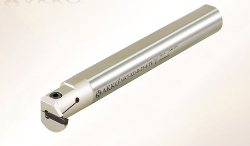 Portautensile con vite di regolazione - AIKT-KG series - AKKO CUTTING TOOLS - per scanalatura / per tornitura interna