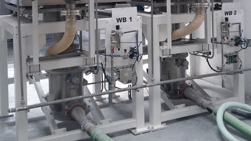 Sistema di trasporto pneumatico per contenitore IBC - Minijet TiO2 M504 - NTE PROCESS - per filtro / per tramoggia / per silo