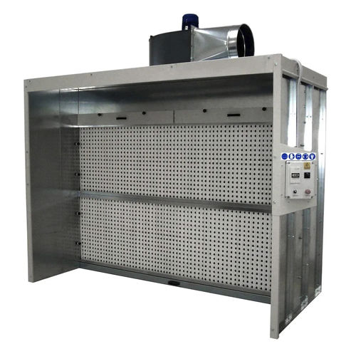 Cabina di verniciatura a polvere aperta - ZINCO SEC SMART - GGE srl - con filtro secco / inerziale / automatica