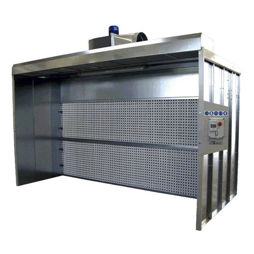 Cabina di verniciatura a polvere aperta - ZINCO SEC ECO - GGE srl - con filtro secco / inerziale / automatica