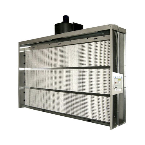 Cabina di verniciatura a polvere aperta - ZINCO SEC BIG series - GGE srl - con filtro a carbone attivo / con filtro secco / inerziale