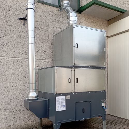 Unità di filtrazione a carboni attivi - AIRSOL POL series - GGE srl - olio / per polveri / fumo