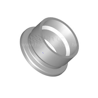 Flangia a vuoto - KF series - Highlight Technology Corp. - in acciaio inossidabile / con collarino