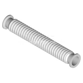 Tubo flessibile in acciaio inossidabile - KF-FX series - Highlight Technology Corp. - per vuoto / con flangia / scanalato