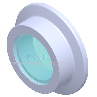 Oblò di osservazione in acciaio inossidabile - KVP / CVP series - Highlight Technology Corp. - per vuoto / con flangia