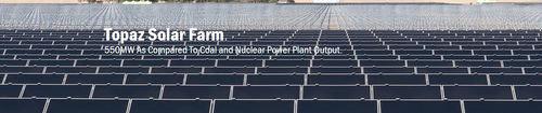 Centrale solare > 100 MW - Topaz Solar Farm - First Solar