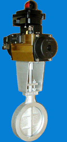 Valvola a farfalla - DN 100 - 500, PN 16, 450 °C | GD, P series - ECONEX S.R.L. - a comando pneumatico / di controllo