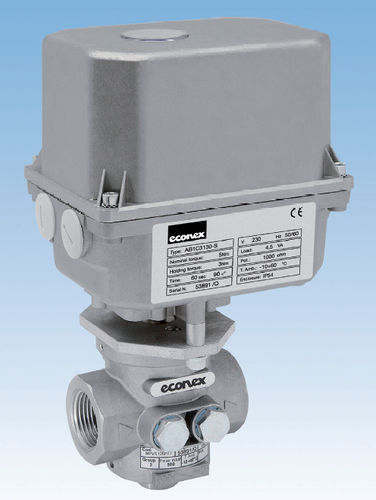 Valvola a maschio conico - 6.5 m3/h, 500 mbar | MPV series - ECONEX S.R.L. - a comando elettrico / di regolazione / per gas