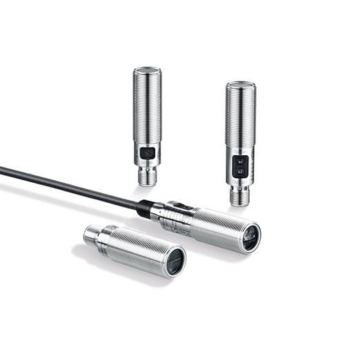 Sensore fotoelettrico con soppressione di sfondo - OG series - ifm electronic - a riflessione diretta / retroriflettente / a barriera