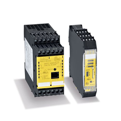 Monitor di sicurezza su guide DIN - AC0, E7053S series - ifm electronic
