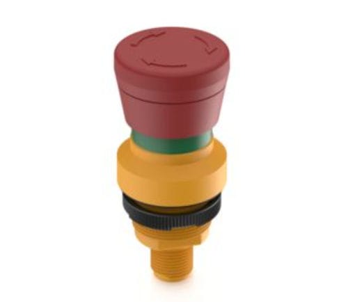 Pulsante di arresto di emergenza - RAMO 22 E - RAFI GmbH & Co. KG - con testa a fungo / IP65 / IP67