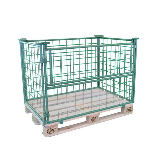 Cassa-pallet in filo metallico - VUA0001 - Schneider - di stoccaggio / accatastabile / in maglia metallica