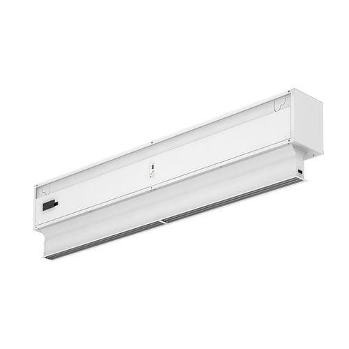 Cortina d'aria ambiente - Invisair - AIRTÈCNICS - verticale / ad incastro / con riscaldamento elettrico