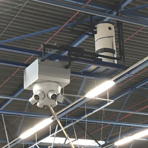 Aerotermo ad acqua calda - Biddle - elettrico / a gas / per montaggio a soffitto