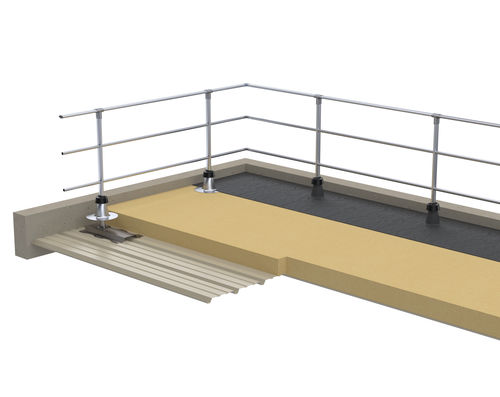 Parapetto in alluminio - SECURILISSE® GC-BC - SOMAIN SECURITE - per copertura metallica
