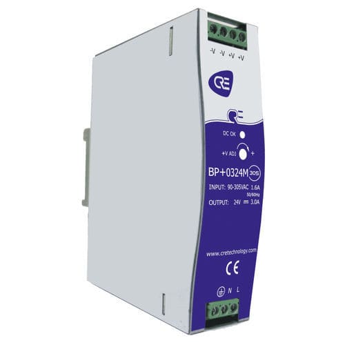 Caricabatteria per gruppo elettrogeno - BP+0324M-305 - CRE TECHNOLOGY - per motopompa / su guida DIN / piombo