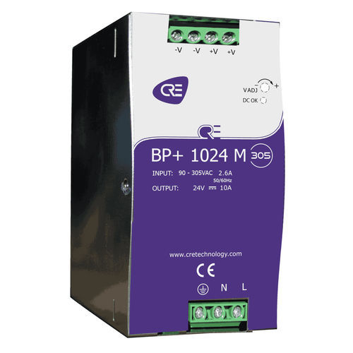 Caricabatteria per gruppo elettrogeno - BP+1024M-305 - CRE TECHNOLOGY - per motopompa / su guida DIN / piombo