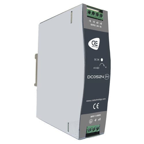 Convertitore DC/DC su guida DIN - DC0524-24 - CRE TECHNOLOGY - industriale / con uscita in tensione / regolabile
