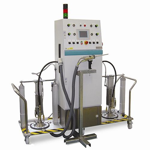 Miscelatore-dosatore con pompa a ingranaggi - UNIDOS 200 TX - Dekumed Kunststoff- und Maschinenvertrieb GmbH & C - bicomponente