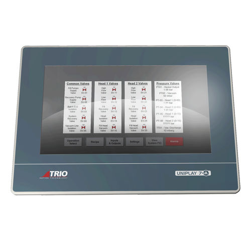 Terminale HMI con touch screen - UNIPLAY 7-A - Trio Motion Technology - portatile / 1024 x 600 / RISC