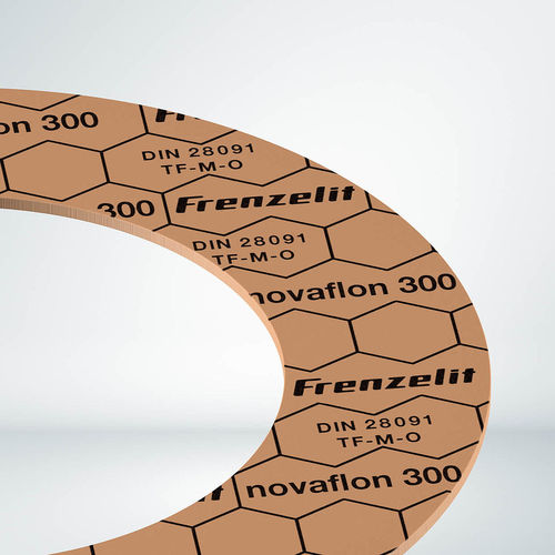 Foglio di guarnizione in acciaio - novaflon® 300 - Frenzelit - PTFE / ad uso industriale