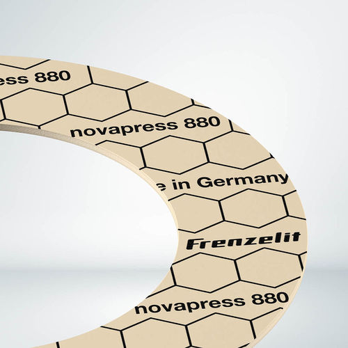 Foglio di guarnizione in fibra ceramica - novapress® 880 - Frenzelit - per flangia / ad uso industriale / in fibra