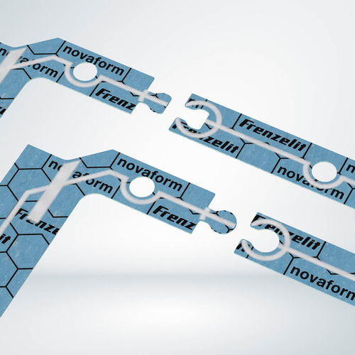 Guarnizione in elastomero - novaform® 770 - Frenzelit - in gesso / BS / di scappamento
