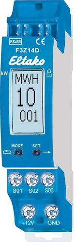 Contatore di energia elettrica trifase - F3Z14D - Eltako Electronics - su guida DIN / RS-485 / wireless