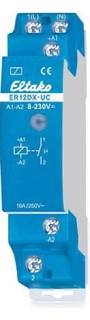 Relè elettromeccanico 12 VDC - ER12DX-UC - Eltako Electronics - 1NA / su guida DIN