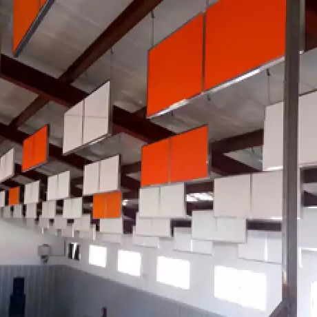 Pannello isolante anima in fibre sintetiche - ACUSTIBAF-N40 - Acústica Integral - Soundproofing - rivestimento in alluminio / per soffitto / acustico