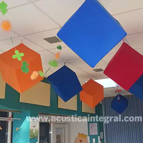 Pannello sandwich anima in schiuma - ACUSTIART-CUBE - Acústica Integral - Soundproofing - in tessuto / per soffitto / da pavimento