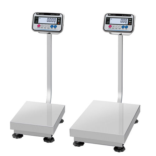 Bilancia a piattaforma - FG-CWP Series - A&D COMPANY, LIMITED - USB / in acciaio inossidabile / a tenuta stagna