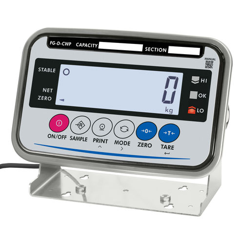Indicatore di peso display LCD - FG-D-CWP - A&D COMPANY, LIMITED - benchtop / a tenuta stagna / IP67