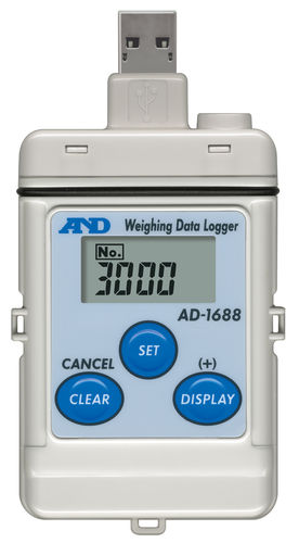 Registratore di dati di peso - AD-1688  - A&D COMPANY, LIMITED - USB / RS-232C / con display LCD
