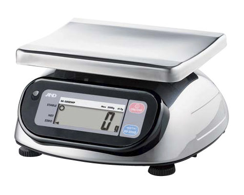 Bilancia con display LCD - SK-WP series - A&D COMPANY, LIMITED - in acciaio inossidabile / IP65 / a tenuta stagna