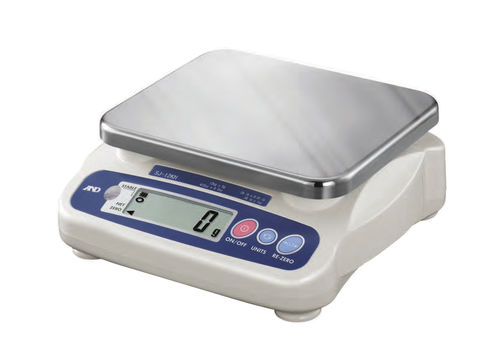 Bilancia con display LCD - SJ-HS series - A&D COMPANY, LIMITED - in acciaio inossidabile / compatta / benchtop