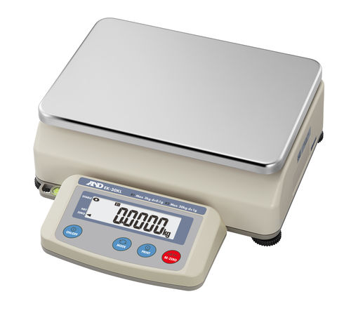 Bilancia con display LCD - EK-L series  - A&D COMPANY, LIMITED - RS-232 / in acciaio inossidabile / benchtop