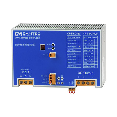Alimentatore elettrico su guida DIN - CPS-EC480 - Camtec Power Supplies GmbH - AC/DC / ad uscita semplice