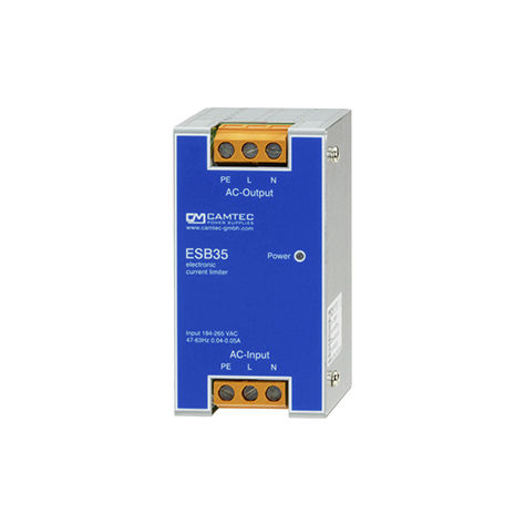 Controllore di corrente su guida DIN - ESB00351 series - Camtec Power Supplies GmbH