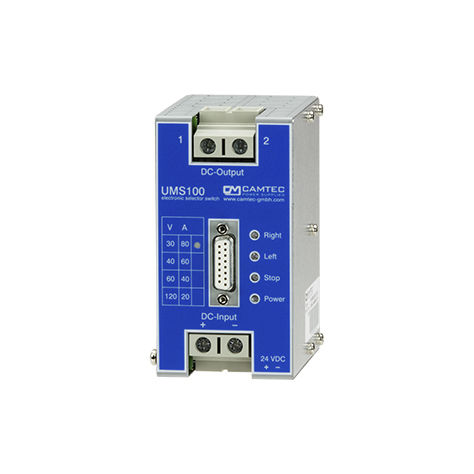 Relè statico DC - UMS00025 series - Camtec Power Supplies GmbH - per montaggio su pannello / di potenza / a MOSFET