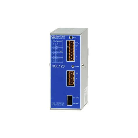 Alimentatore elettrico su guida DIN - HSE01201 - Camtec Power Supplies GmbH - AC/DC / a commutazione / monofase