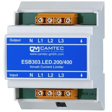Controllore di corrente su guida DIN - ESB303.LED.200 - Camtec Power Supplies GmbH - trifase