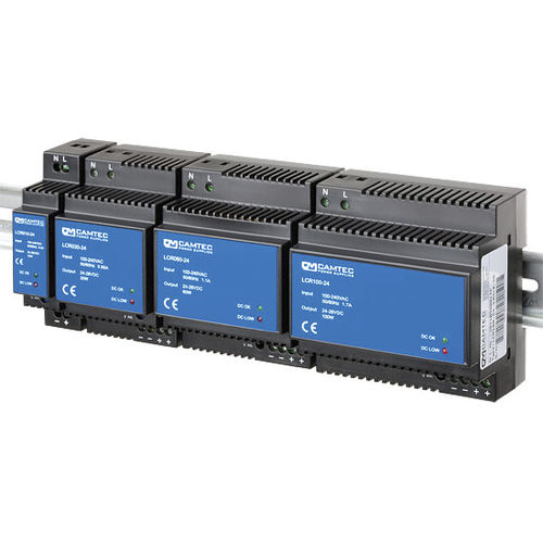 Alimentatore elettrico su guida DIN - LCR series  - Camtec Power Supplies GmbH - AC/DC / a commutazione / monofase