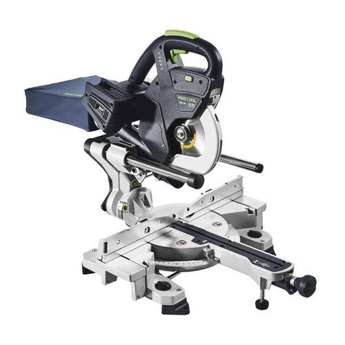Troncatrice angolare - KSC 60 EB-Basic - Festool - per legno / con unità di scorrimento / senza fili