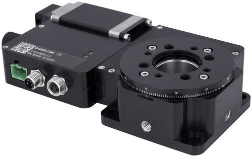 Tavola rotante con motore passo-passo - X-RSW-E series - Zaber Technologies - Vancouver, BC - orizzontale / per tornitura / per applicazioni metrologiche