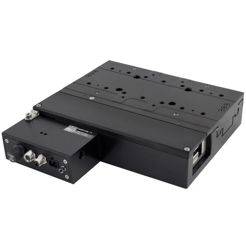 Piastra di posizionamento con controllore integrato - X-LDM-AE - Zaber Technologies - Vancouver, BC - lineare / con motore lineare / 2 assi